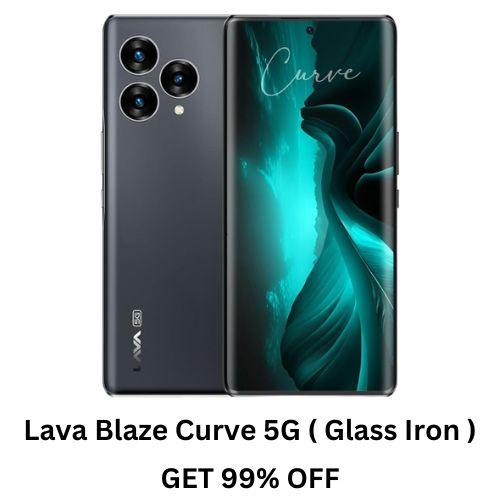 Lava Blaze Curve 5G (Glass Iron, 8GB LPDDR5 RAM, UFS 3.1 128GB Storage)