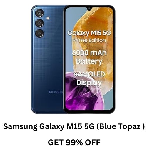 Samsung Galaxy M15 5G Prime Edition Power Meets Performance in Blue Topaz