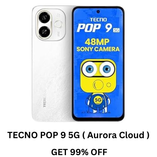 TECNO POP 9 5G (Aurora Cloud, 4GB+128GB)