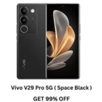 Vivo V29 Pro 5G Smartphone (Space Black, 8GB RAM + 256GB Storage)